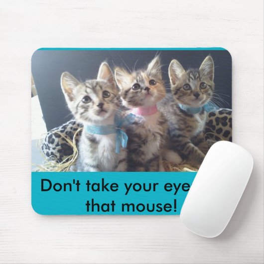 Trek je ogen niet van de muis af muismat (Met muis)
