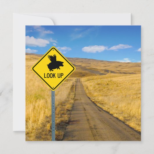 Trek je ogen omhoog notitiekaartje (Voorkant)