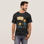 Trek jezelf samen gebroken jongen stick sarcasme s t-shirt (Voorkant volledig)
