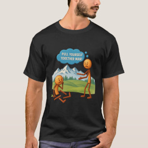 Trek jezelf samen Man Funny Sarcasm Humor STI T-shirt