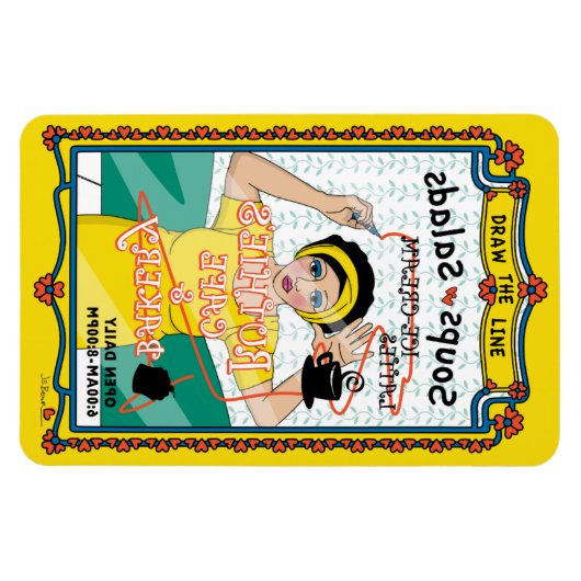 Trek Line_B_4x6 de Koelmachine Magnet Magneet (Horizontaal)