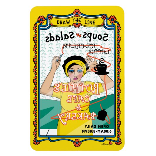 Trek Line_B_4x6 de Koelmachine Magnet Magneet (Verticaal)