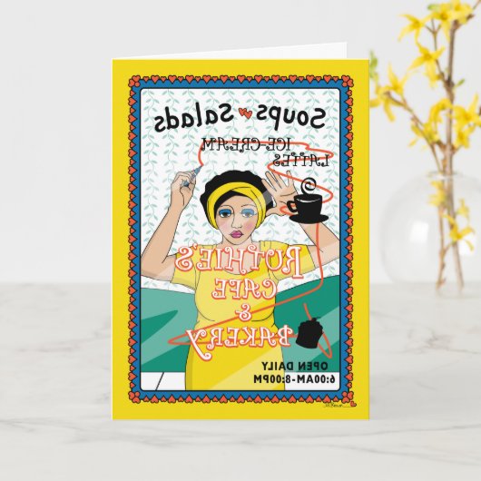 Trek Line_B_Greeting Kaart (Gele Bloem)