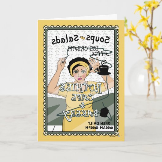 Trek Line_C_Greeting Kaart (Gele Bloem)