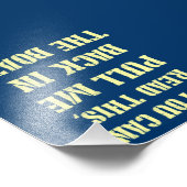 Trek me terug in de boot foto afdruk (Hoek)