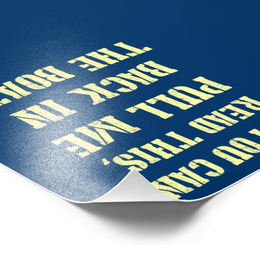 Trek me terug in de boot foto afdruk (Hoek)