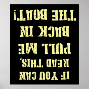 Trek me terug in de boot poster