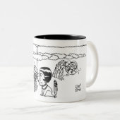 Trek me tweekleurige koffiemok (Voorkant rechts)