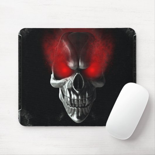 Trek met gloeiende rode ogen muismat (Met muis)