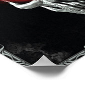 Trek met gloeiende rode ogen poster (Hoek)