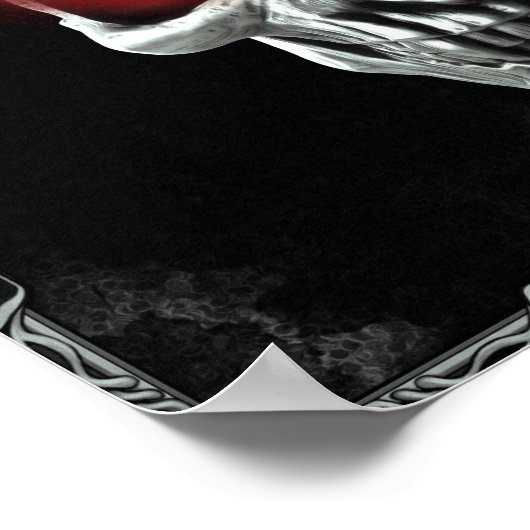 Trek met gloeiende rode ogen poster (Hoek)