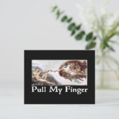 Trek mijn vinger briefkaart (Staand voorkant)