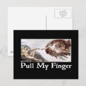 Trek mijn vinger briefkaart (Voorkant / Achterkant)