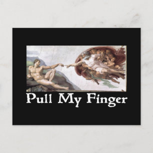 Trek mijn vinger briefkaart