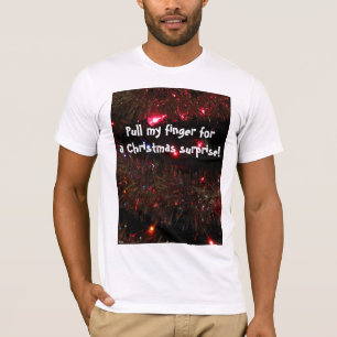 "Trek mijn vinger" Kerst T-shirt