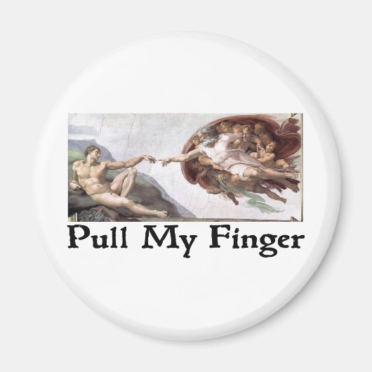 Trek mijn vinger magneet (Voorkant)