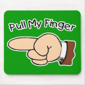 Trek mijn vinger Muismat (Voorkant)