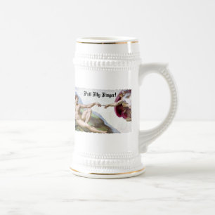 Trek mijn vinger naar Michelangelo Creation Fart H Bierpul