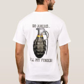 Trek mijn vinger t-shirt (Achterkant)