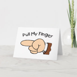 Trek mijn vinger Wenskaart Kaart