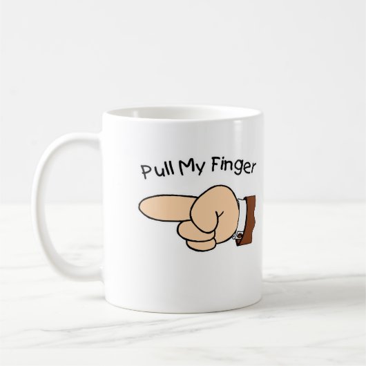 Trek mijn vingerkoffie Mok (Links)