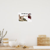 Trek mijn vingerkruik Humor Poster (Keuken)