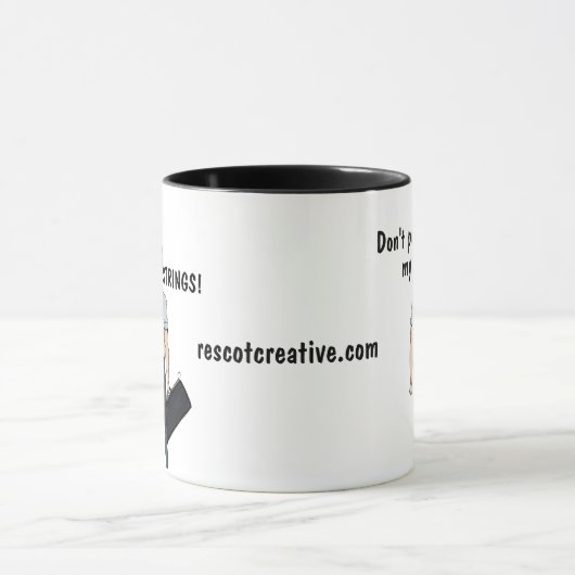 Trek niet aan m'n touwtjes. Mok (Midden)