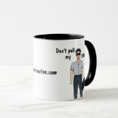 Trek niet aan m'n touwtjes. Mok (Voorkant rechts)