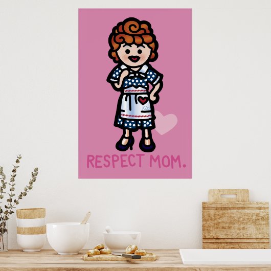 Trek niet op de muren! poster (Keuken)