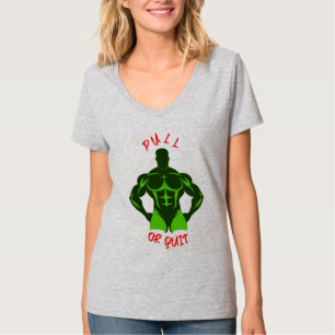 Trek of Stop Hardcore Bodybuilding Motivatie Uitru T-shirt