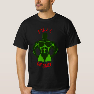 Trek of stop hardcore bodybuilding motivatie uitru t-shirt