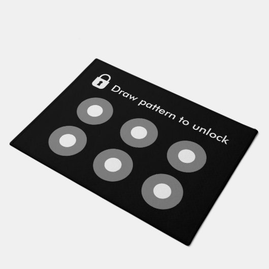 Trek patroon om Geeky Funny Cool Modern te ontgren Deurmat (Schuin)