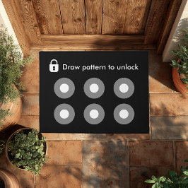 Trek patroon om Geeky Funny Cool Modern te ontgren Deurmat