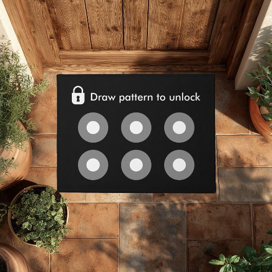 Trek patroon om Geeky Funny Cool Modern te ontgren Deurmat