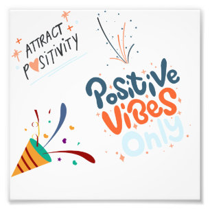 trek positieve energie aan foto afdruk