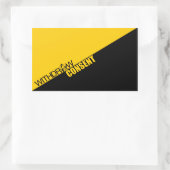 Trek toestemming in (anarchokapitalisme) rechthoekige sticker (Tas)