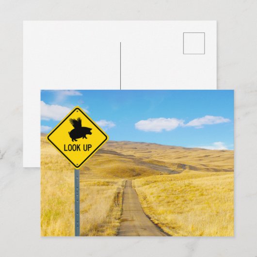 Trek uw ogen op voor varkens. briefkaart (Voorkant / Achterkant)