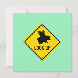 Trek uw ogen op voor varkens en kan Kaarten Notitiekaartje