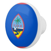 Trek van de keramische knop met vlag van Guam, Ver (Rechts)