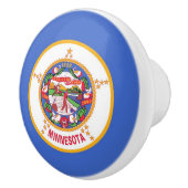 Trek van de keramische knop met vlag van Minnesota (Rechts)