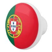 Trek van de keramische knop met vlag van Portugal (Rechts)