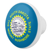 Trek van de keramische knop met vlag van South Dak (Rechts)
