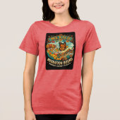 Trek van de Monarchvlinder Tri-Blend Shirt (Voorkant)