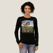 Trek van de Monarchvlinder Tri-Blend Shirt (Voorkant)