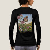 Trek van de Monarchvlinder Tri-Blend Shirt (Achterkant)
