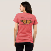Trek van de Monarchvlinder Tri-Blend Shirt (Achterkant volledig)