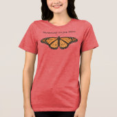 Trek van de Monarchvlinder Tri-Blend Shirt (Voorkant)