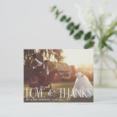 trek van het Manuscript van de Retro Dank u Brief Briefkaart (Staand voorkant)