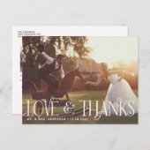 trek van het Manuscript van de Retro Dank u Brief Briefkaart (Voorkant / Achterkant)