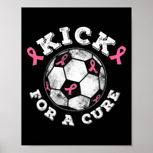 Trek Voor Een Genezing Roze Lint Borstkanker Bewus Poster
